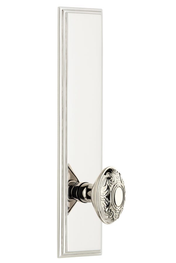 Grandeur Carre Tall Plate with Grande Victorian Knob