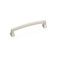 Schaub Menlo Park Arched Pull 5 1/2 inch cc Satin Nickel