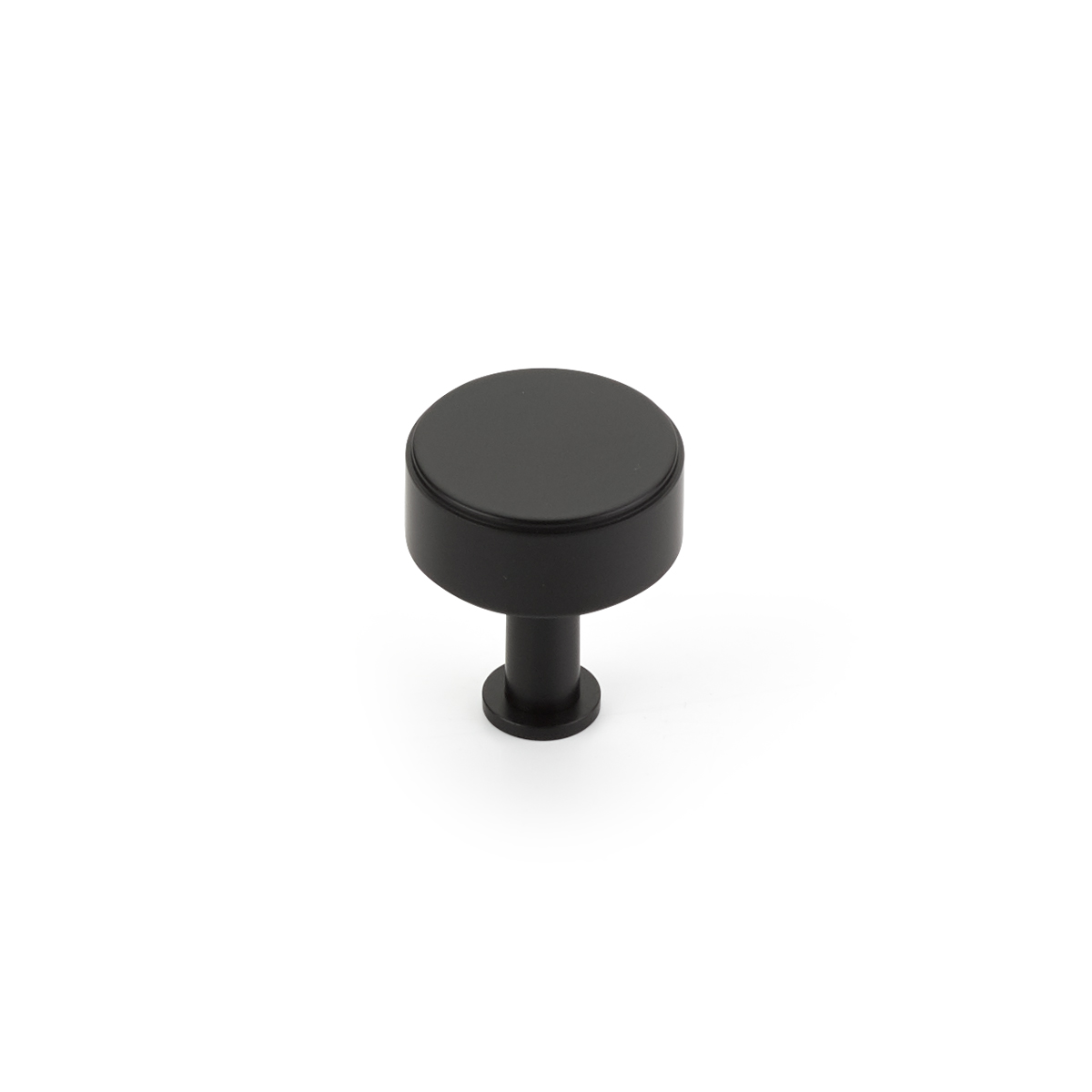 Schaub Pub House, Smooth 1-1/4 Inch dia, Matte Black Knob