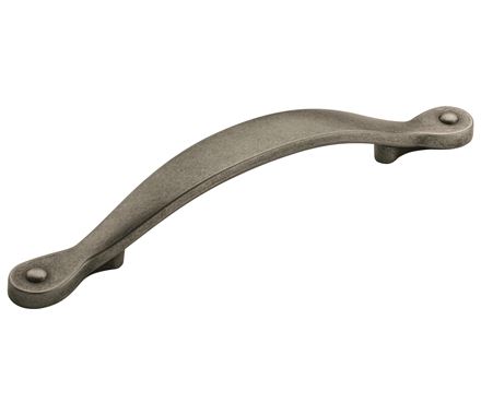 Amerock Inspirations 3 3/4 Inch CC Cabinet Pull Weathered Nickel