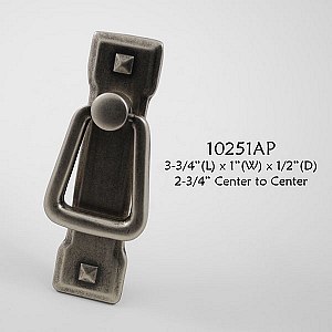Residential Essentials 10251 Cabinet Pull in Aged Pewter
