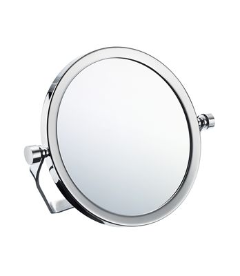 Smedbo Outline Collection Travel Mirror with Swivel Stand - Polished Chrome