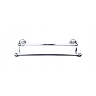 Top Knobs ED9PCE Edwardian 24 inch Double Towel Bar Polished Chrome