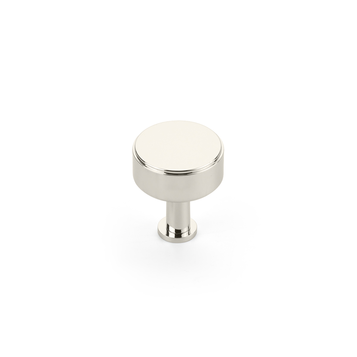 Schaub Pub House, Smooth 1-1/4 Inch dia, Polished Nickel Knob