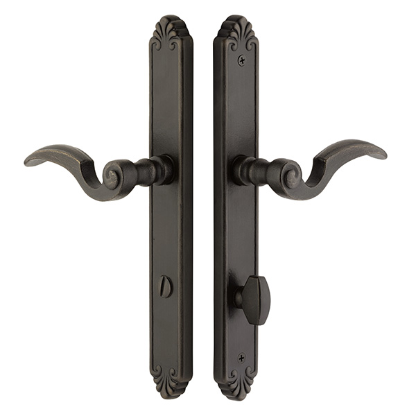 Emtek 11 Inch Tuscany Bronze NON-KEYED Sideplate Lock for NON STANDARD Bore Hole