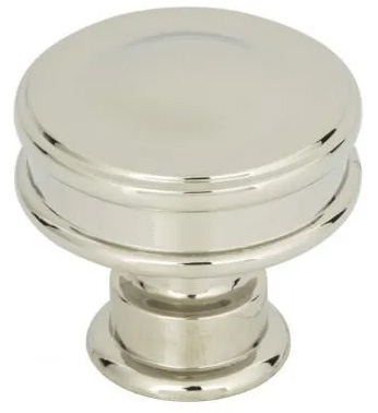 Atlas Homewares Oskar Knob 1 1/4 Inch Polished Nickel