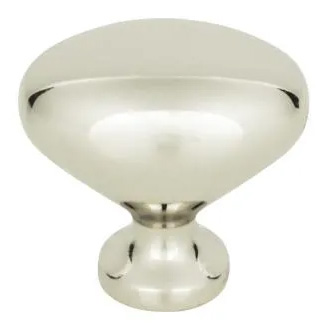 Atlas Homewares Robin Egg Knob 1 1/4 Inch Polished Nickel