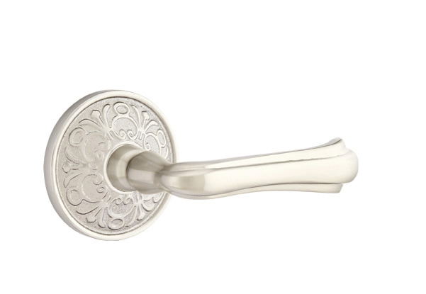 Emtek Wembley Lever with Lancaster Rosette