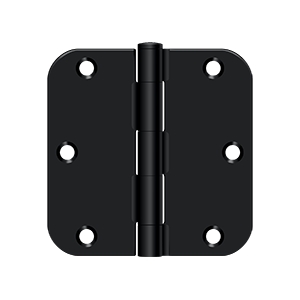 Deltana 3 1/2 Inch x 3 1/2 Inch x 5/8 Inch Radius Hinge, Residential Thickness