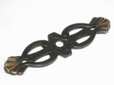 Top Knobs M181 Tuscany Newton 3 3/16 Inch Backplate Dark Antique Brass