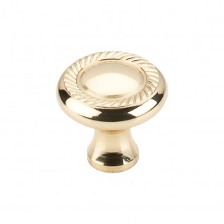 Top Knobs M324 Somerset Swirl Cut 1 1/4 Inch Cabinet Knob Polished Brass