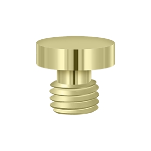 Deltana 1/2 Inch Button Tip, Unlacquered Brass