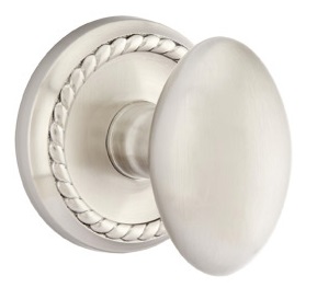 Emtek Egg Knob with Rope Rosette