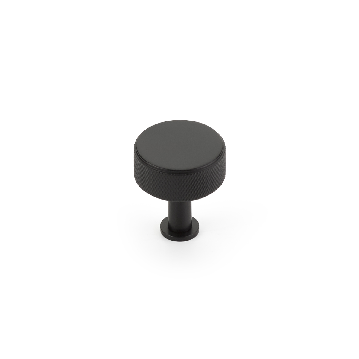 Schaub Pub House, Knurled 1-1/4 Inch Matte Black Knob