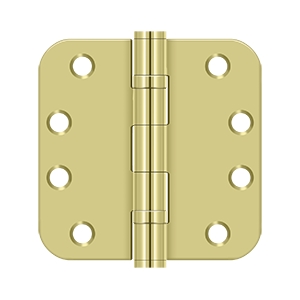 Deltana 4 x 4 Inch 5/8 Inch Radius Corner Heavy Duty, Ball Bearings Steel Hinge - Pair