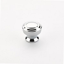 Schaub Menlo Park Round Knob 1 1/4 inch dia Polished Chrome