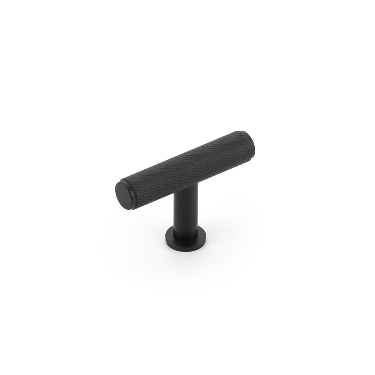 Schaub Pub House, 2 Inch Knurled Matte Black T-Knob