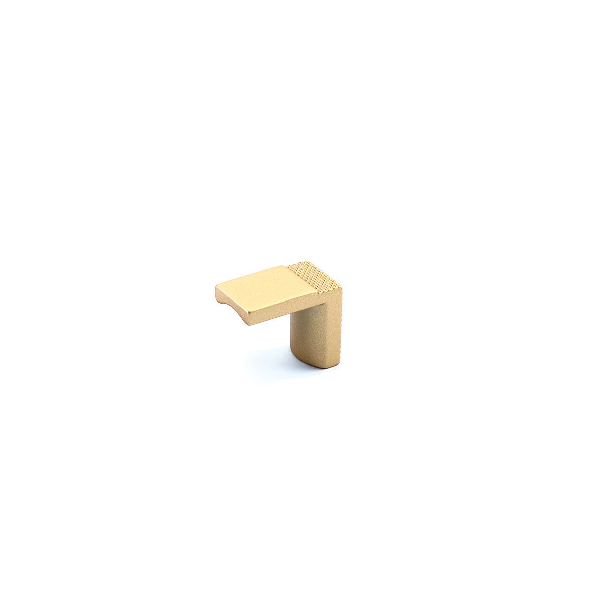 Schaub Quadrato, 1-1/8 Inch x 5/8 Inch Signature Satin Brass Pull