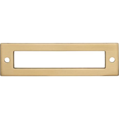 Top Knobs TK924HB Hollin Backplate 3 3/4 Inch CC Honey Bronze