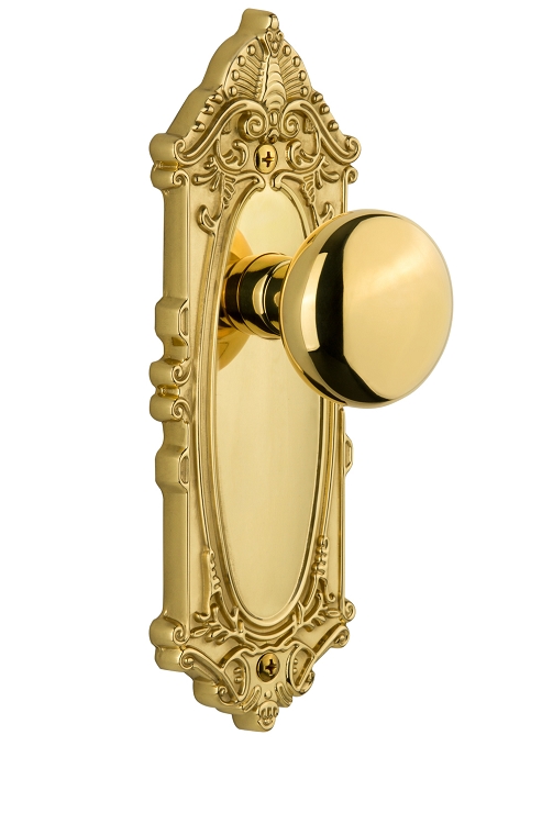 Grandeur Grande Victorian Plate with Fifth Avenue Knob
