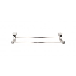 Top Knobs AQ7PN Aqua 18 inch Double Towel Bar Polished Nickel