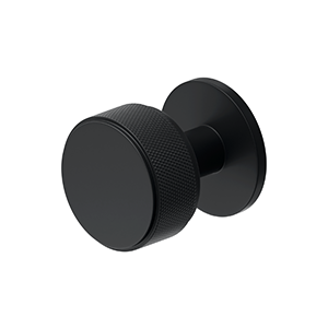 Deltana 1 3/8 Inch Knurled Knob, Paint Black
