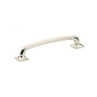Schaub Northport Rounded 6 inch CC Rounded Cabinet Pull in Polished Nickel