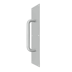 Deltana 4 x 15 3/4 Inch Stainless Steel Push Plate with Handle