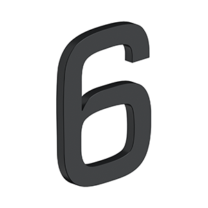 4 Inch Number, E Series With Risers, Stainless Steel