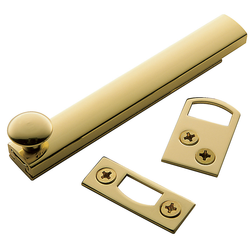 Baldwin 4" Surface Bolt with Concealed Fastners