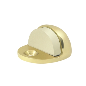 Deltana Solid Brass Low Profile Floor Dome Stop