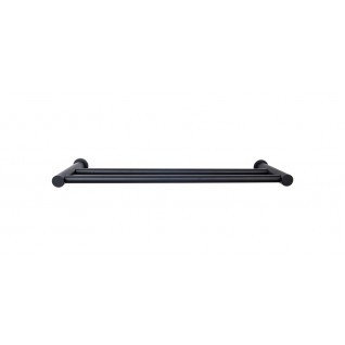 Top Knobs HOP9BLK Hopewell 24 inch Double Towel Bar Flat Black