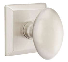 Emtek Egg Knob with Quincy Rosette
