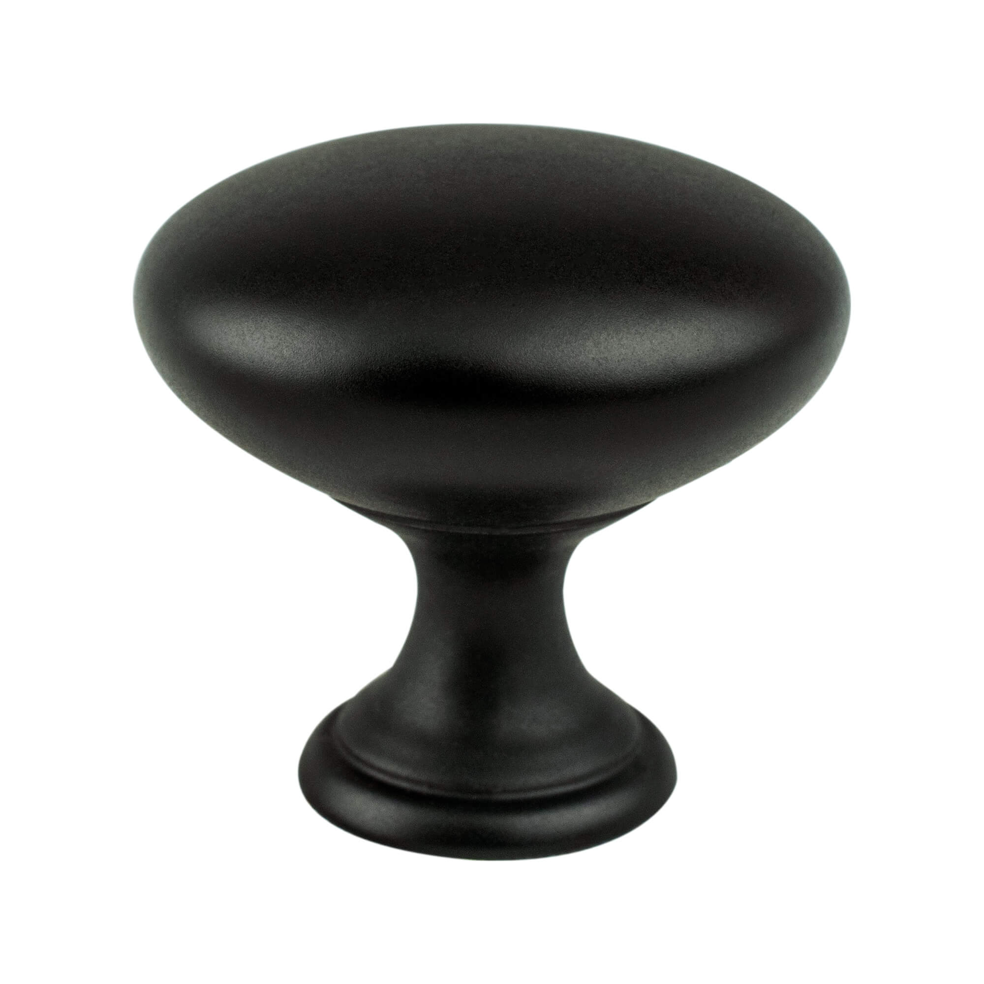 Berenson Traditional Advantage One Matte Black Round Knob
