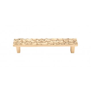 Top Knobs TK305BR Cobblestone Pull 5 1/16 Inch CC Polished Brass