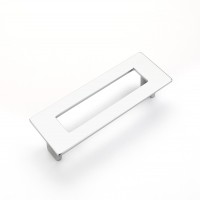 Schaub Finestrino 128mm CC Rectangle Cabinet Pull in Matte Chrome