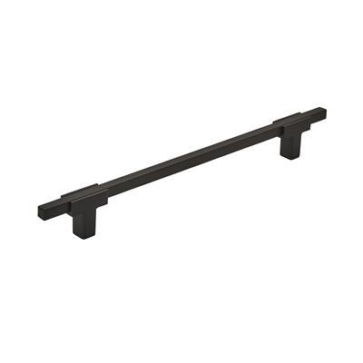 Amerock Urbanite 7-9/16 Inch cc Cabinet Pull Matte Black