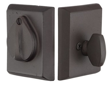 Emtek Sandcast Bronze #3 Style Single Cylinder Deadbolt