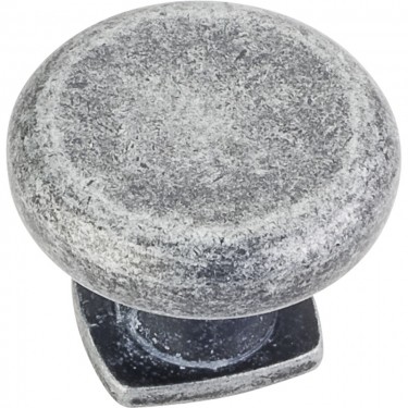 Hardware Resources Belcastel 1 Cabinet Knob - Distressed Antique Silver