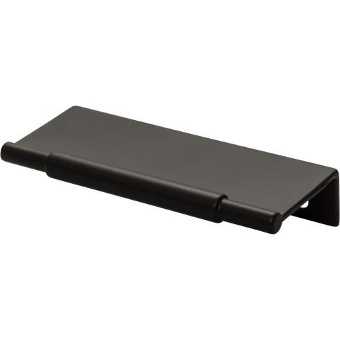 Top Knobs TK971BLK Crestview Tab Pull 3 Inch CC Flat Black