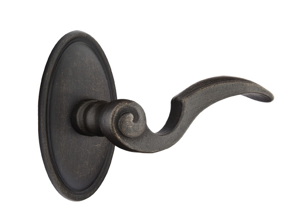 Emtek Lost Wax Napoli Lever Handle with Style 14 Rosette