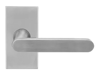 Inox 318 Cafe Lever Handle with Rectangular Rosette