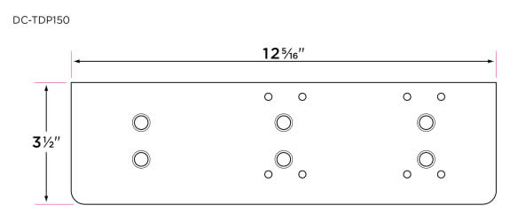Sure-Loc Drop Plate For Top Jam Door Closer Installation