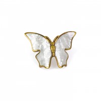 Schaub Nature Butterfly Cabinet Pull - Mother of Pearl