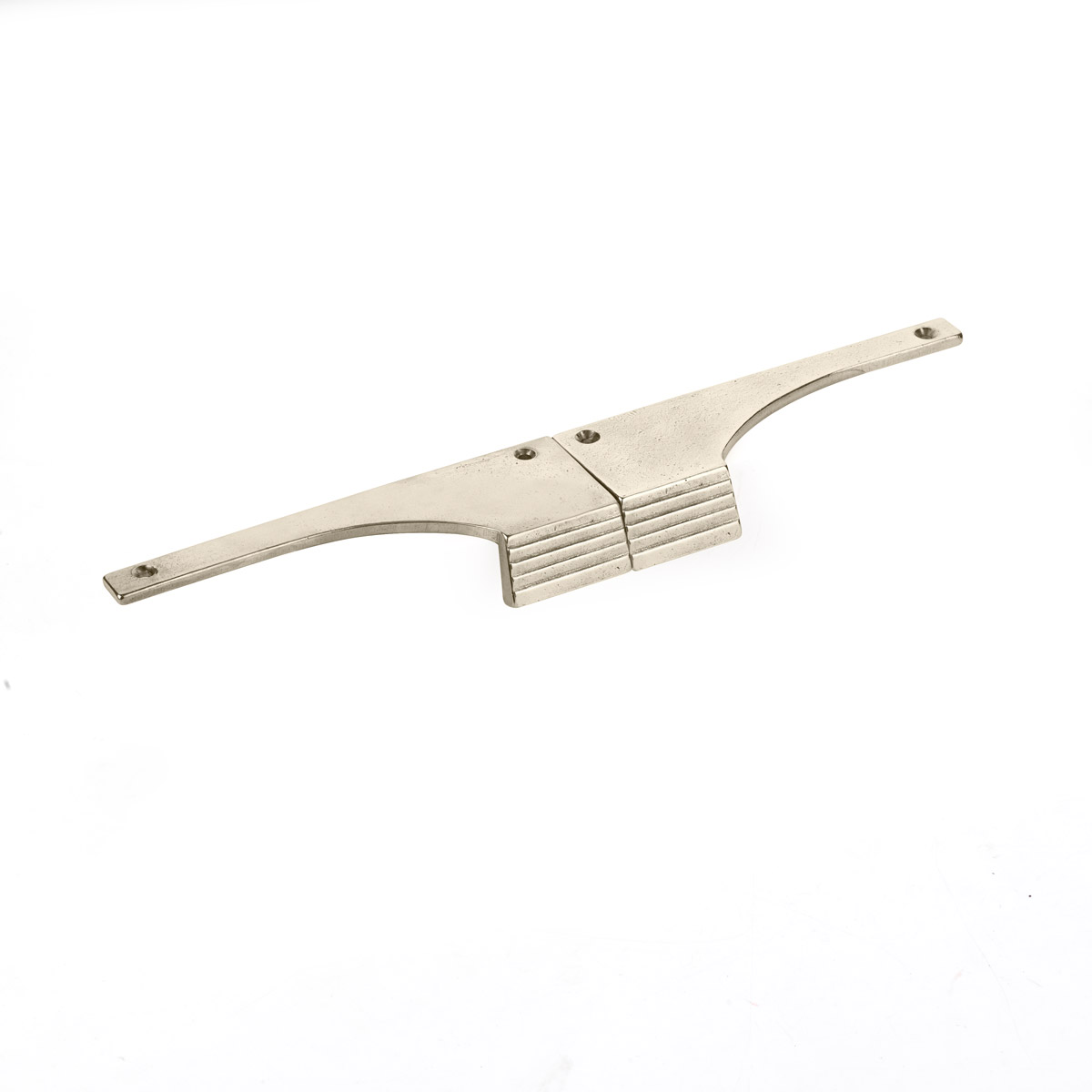Schaub Stradella, Edge Pull (Pair), 5 Inch and 12 Inch cc, Polished White Bronze