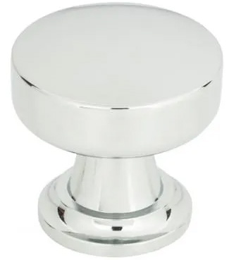 Atlas Homewares Browning Round Knob 1 1/4 Inch Polished Chrome