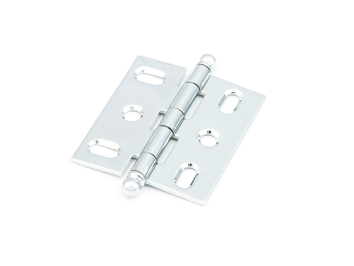 Schaub Ball Tip Mortise Polished Chrome Hinge
