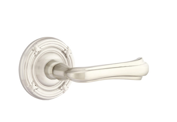 Emtek Wembley Lever with Ribbon & Reed Rosette