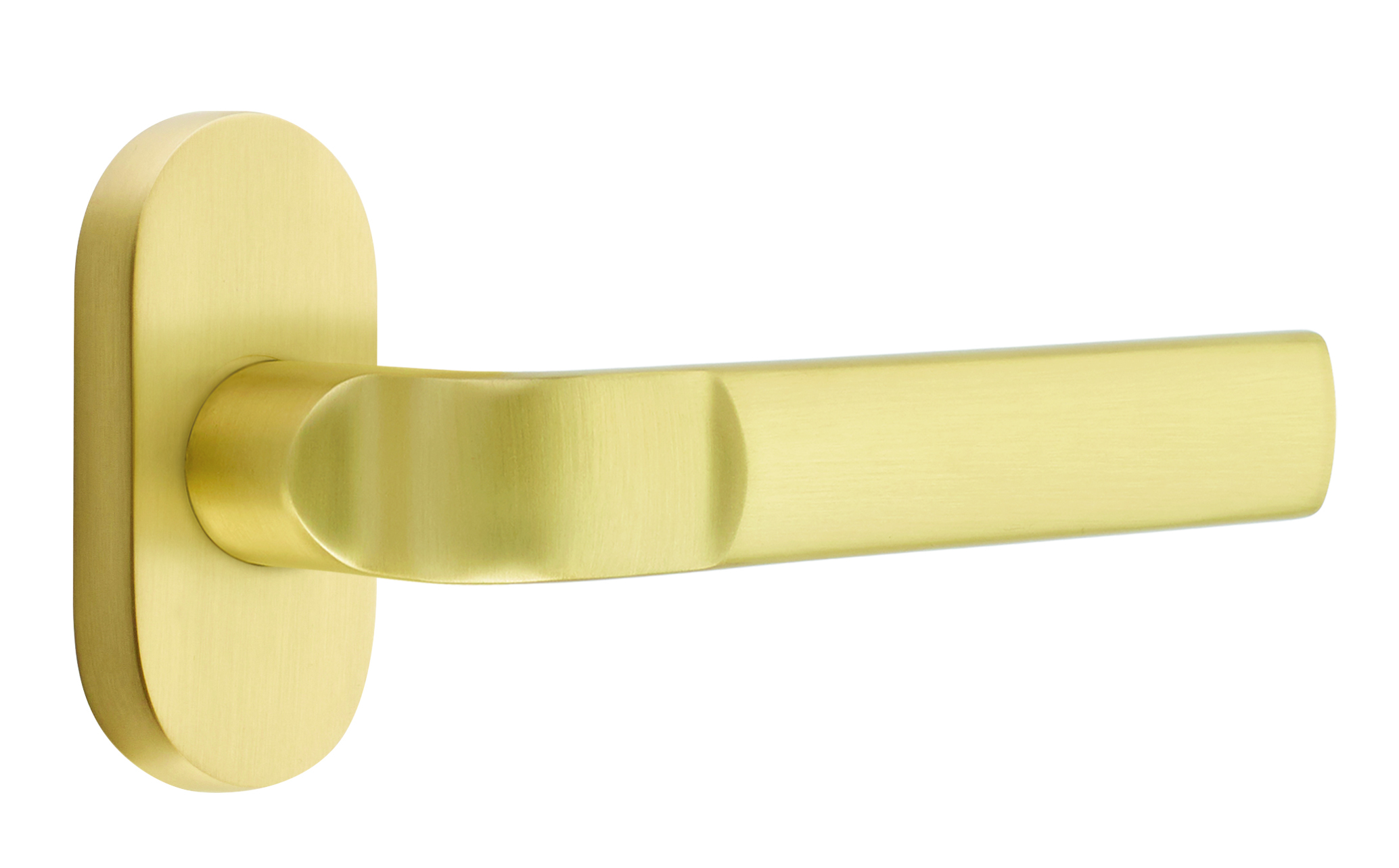 Emtek Aston Lever with 1.5" x 3" Oval Stretto Rosette