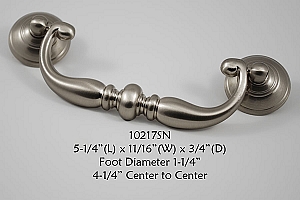 Residential Essentials 10217 Cabinet Pull in Satin Nickel